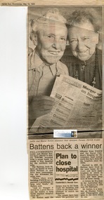 Newspaper - Article, Herald Sun, Battens back a winner, 18 May 1994