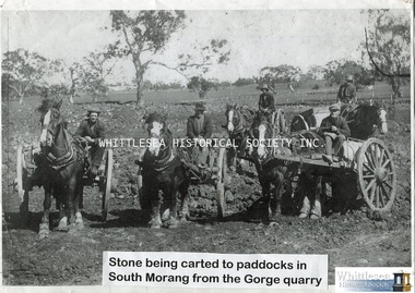 Photograph, Jeff Sole, Carting Stone in South Morang