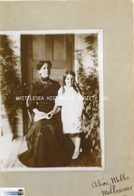 Photograph, Mrs. Eleanor and Miss Lyla Johnson, c.1900