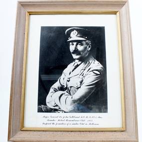 Photograph - Portrait, Major-General Sir John Gellibrand K.C.B.,D.S.O. & Bar