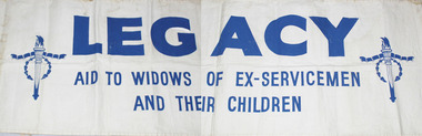 Banner, Legacy / Aid to Widows of Ex-Servicemen and their Children, Not known