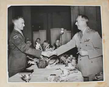 Photograph, Induction of first Junior Legatee into Melbourne Legacy, 1943