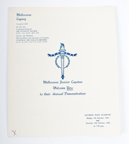 Programme, Melbourne Junior Legatees welcomes you to their annual demonstration (1960), 1960