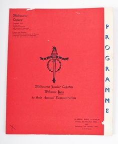 Programme, Melbourne Junior Legatees welcomes you to their annual demonstration 1961, 1961