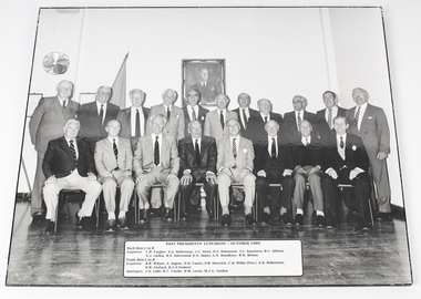Photograph - Past presidents, Past President Luncheon 1989, October 1989