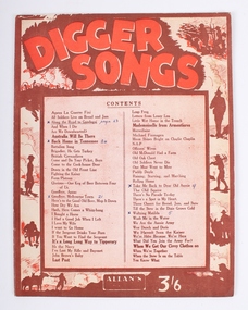 Booklet - Songbook, Digger Songs, 1922