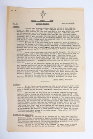 Journal - Newsletter, Legacy Girls' Club Monthly Bulletin, 1936-1937