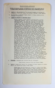 Document - Minutes, Minutes of Inaugural meeting of Intermediate Legacy Club (Girls) held at 45 Market Street, Melbourne, on 17th August, 1955, commencing at 8 p.m, 17/08/1955