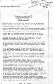Article, Bulletin VALE Legatee John Nelson Capp, 03/05/1966