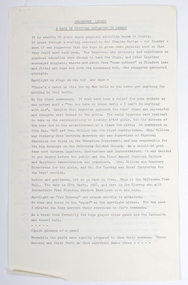 Document - Document, script, A saga of physical education in the period 1928 to 1976, 1976