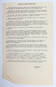Document, Memories of a Happy Birthday Party, 1928
