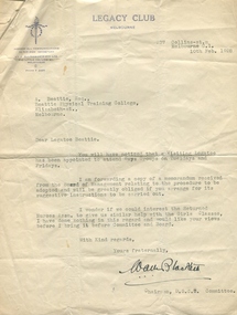 Letter, Aaron Beattie, 10/2/1928