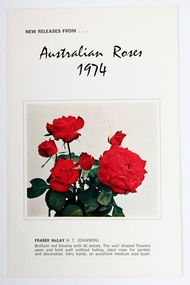 Pamphlet, Australian Roses 1974, 1974