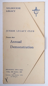 Pamphlet, Junior Legacy Club present their Annual Demonstration 1950, 1950