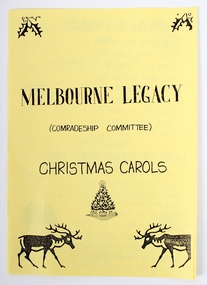 Programme, Melbourne Legacy (Comradeship Committee) Christmas Carols
