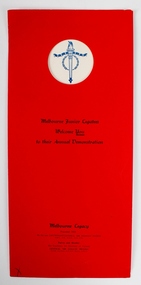 Programme, Melbourne Junior Legatees Annual Demonstration 1962, 1962