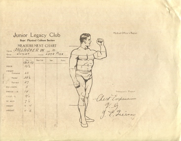 Document, Medical Officers Report, 1927