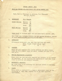 Document - Report, Physical Culture Sub-Committe's 2nd Annual Report 1929, 1929