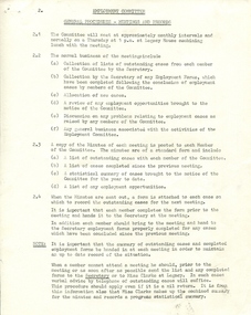 Document, Employment Committee / General Procedures - Meetings and Records