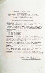 Document, Junior Legacy Club - Information for all concerned for 1928