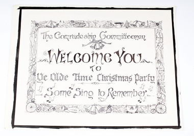 Poster - Poster and Projection Slide, Comradeship Committeemen Welcome You