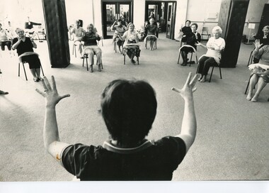 Photograph - Exercise Classes, Widows activities, 1988