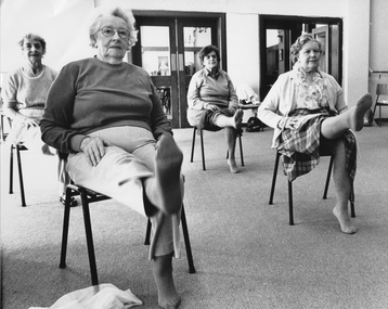 Photograph - Exercise Classes, Widows activities, 1988