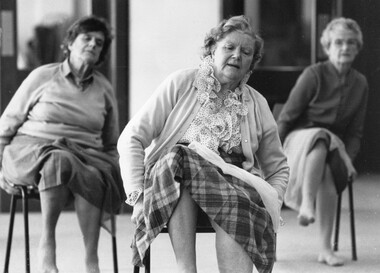 Photograph - Exercise Classes, Widows activities, 1988