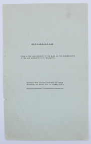 Document - Report, Outward Bound 1961, 1961