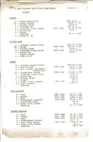 Document, Inventory of contents of Holmbush