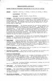 Document - Document, minutes, Melbourne Legacy Minutes of Meeting of "Holmbush" Committee, 1955