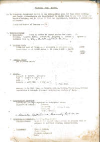 Document, Proposed Boys Hostel