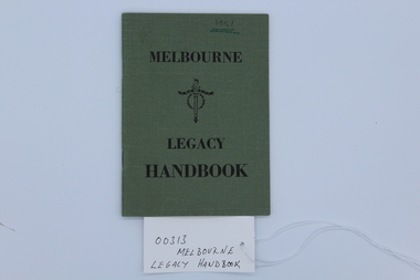 Booklet, Melbourne Legacy Handbook, 1951