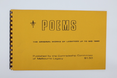 Booklet, Poems, 1980s