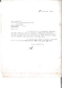 Letter - Document, letter, 10/03/1943