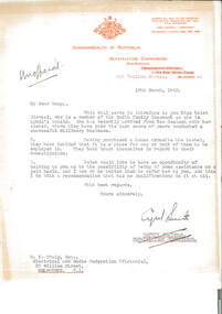 Letter, Holmbush staff, 1945