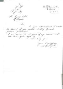 Letter - Document, letter