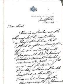 Letter, Legacy Hostel