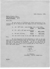 Letter - Document, letter, 1943