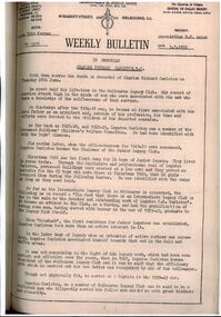 Article, Bulletin VALE Legatee C R Carleton MC, 1955