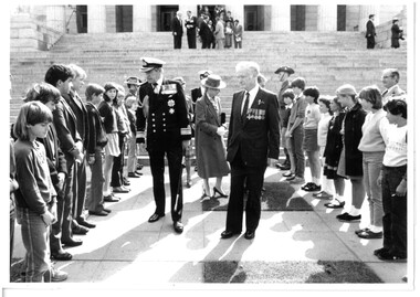 Photograph - Photo, Anzac commemoration for students 1984, 1984
