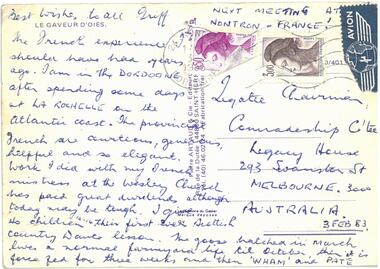 Postcard - Document, postcard, 1983