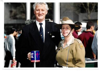 Photograph - Photo, Legacy Appeal 1999, Selling Badges, 1999