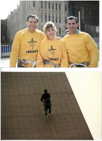Photograph, Legacy Appeal 1989. Ron Barassi abseiling, August 1989