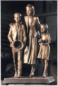 Photograph - Photo, Widow and Children statue, 1998