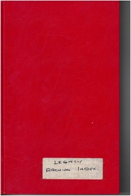 Book - Book, register, Legacy Archives Index