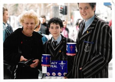 Photograph - Photo, Legacy Appeal 2003, Selling Badges, 2003