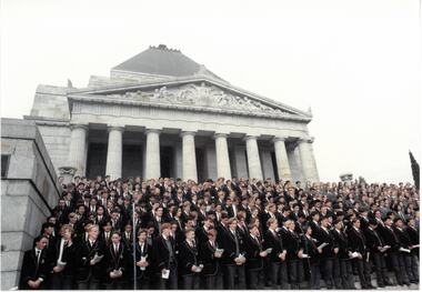 Photograph - Photo, Anzac commemoration for students, 198?
