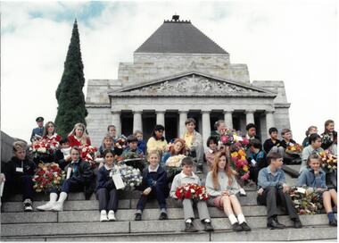 Photograph - Photo, Anzac commemoration for students, 199?