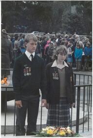 Photograph, Anzac commemoration for students 1987, 1987